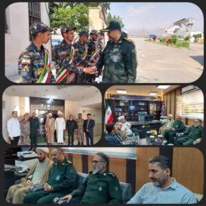 دیدارفرمانده سپاه ناحیه حضرت روح الله با فرماندهی گروه پدافندهوایی واکنش سریع شهید ستاری ارتش